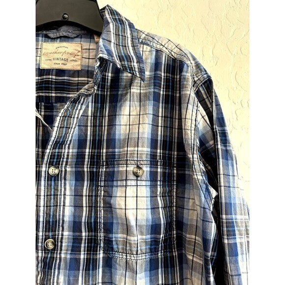 Original Weatherproof Vintage Flannel Long Sleeve Shirt Men's Size L Button up - Picture 12 of 16